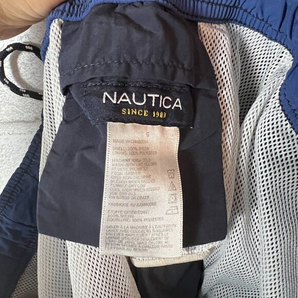 Nautica Navy Blue Men's Swim Trunks Shorts Size L - Picture 5 of 8